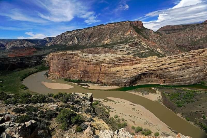 Confluence of the Green and Yampa Rivers.