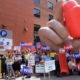 Clean cars rally including inflatable inhaler