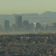 Denver's brown cloud of pollution covers the city.