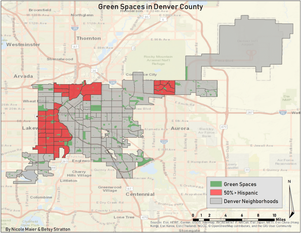 Green Spaces in Denver County