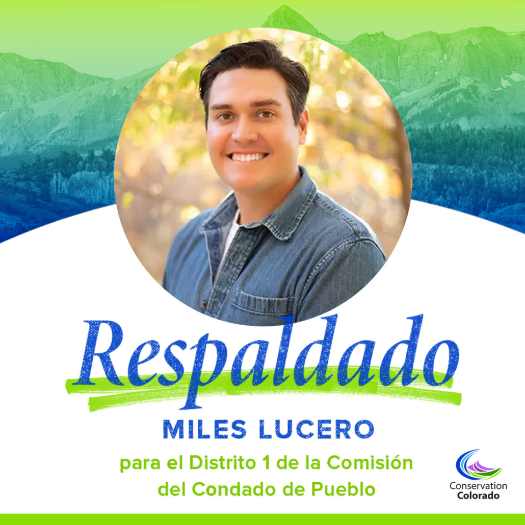 Miles Lucero | Comisión del condado 01, Pueblo